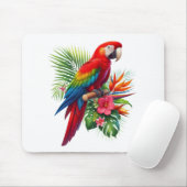 Rote Maca tropische Blüte Mousepad (Mit Mouse)