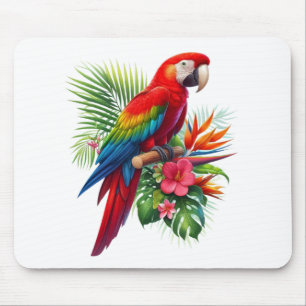 Rote Maca tropische Blüte Mousepad
