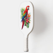 Rote Maca tropische Blüte Pickleball Schläger (Links)