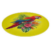 Rote Maca tropische Blüte Schneidebrett (Ecke)