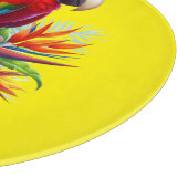 Rote Maca tropische Blüte Schneidebrett (Ecke)