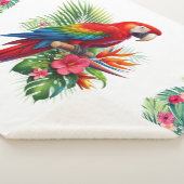 Rote Maca tropische Blüte Sherpadecke (3/4)