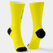 Rote Maca tropische Blüte Socken (Gewinkelt)