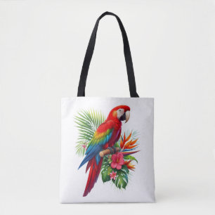 Rote Maca tropische Blüte Tasche