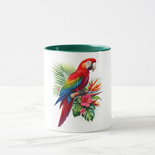 Rote Maca tropische Blüte Tasse (Zentrum)