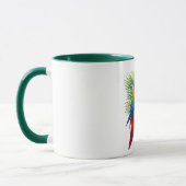 Rote Maca tropische Blüte Tasse (Links)