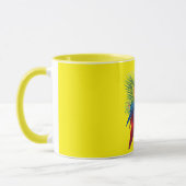 Rote Maca tropische Blüte Tasse (Links)