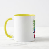 Rote Maca tropische Blüte Tasse (Links)