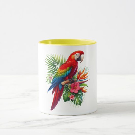 Rote Maca tropische Blüte Tasse (Zentrum)