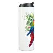 Rote Maca tropische Blüte Thermosbecher (Nach links gedreht)