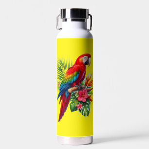 Rote Maca tropische Blüte Trinkflasche