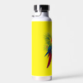 Rote Maca tropische Blüte Trinkflasche (Rechts)
