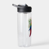 Rote Maca tropische Blüte Trinkflasche (Rechts)