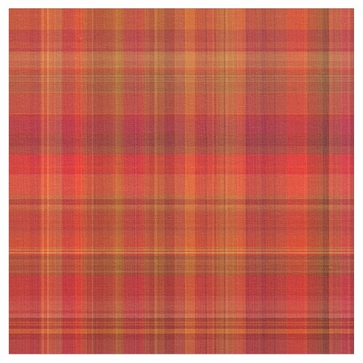 Rote Madras Karierte Streifen Druckmuster Stoff (Nahaufnahme)