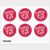 Rote Making Spirituosen Bright Geschenk Tag Aufkle Runder Aufkleber (Blatt)