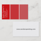 Rote Maler-Visitenkarte Visitenkarte (Vorne/Hinten)