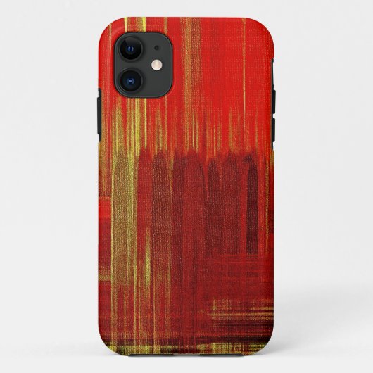Rote Malerei - iPhone Case (Rückseite)