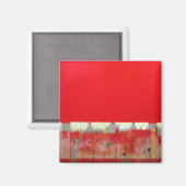 Rote Malerei Magnet (Vorderseite/Rückseite)