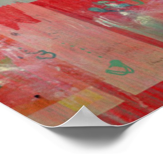 Rote Malerei Poster (Ecke)