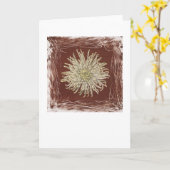 Rote Mama-Karte Karte (Gelbe Blume)