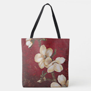 Rote Mandel-Blüten-Taschen-Tasche Tasche