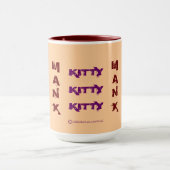 ROTE MANX CAT-KAFFEE-TASSE TASSE (Zentrum)