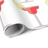 Rote Margarita Geschenkpapier (Rolleneckpunkt)