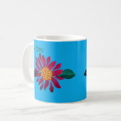 Rote Margerite Kaffeetasse (Vorderseite Links)