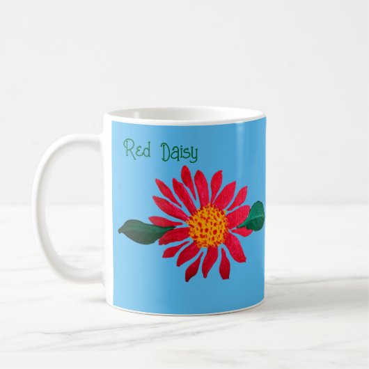 Rote Margerite Kaffeetasse (Links)