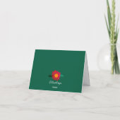 Rote Margerite Karte (Rückseite)