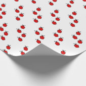 Rote Marienkäfer Geschenkpapier (Ecke)