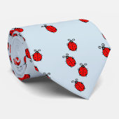 Rote Marienkäfer kriechendes Thunder_Cove Krawatte (Gerollt)