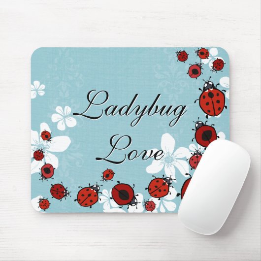 Rote Marienkäfer Mousepad (Mit Mouse)