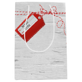 Rote Markierung auf der White Birke Medium Geschen Mittlere Geschenktüte