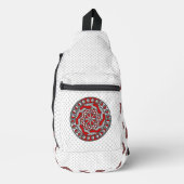 Rote Maschinen Crossbody Bag (Vorderseite)