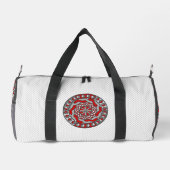 Rote Maschinen Duffle Bag (Rückseite)