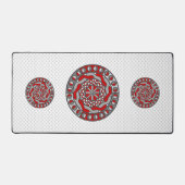 Rote Maschinen Schreibtischunterlage (Vorderseite)