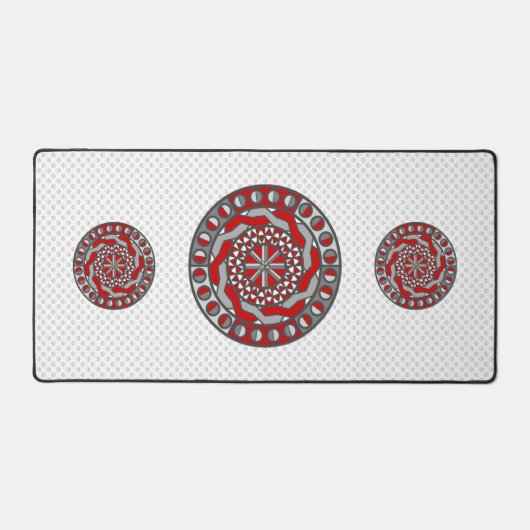 Rote Maschinen Schreibtischunterlage (Vorderseite)