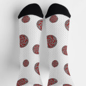 Rote Maschinen Socken (Oben)
