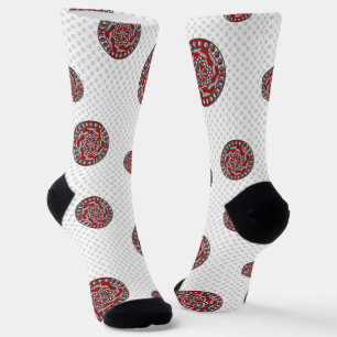 Rote Maschinen Socken