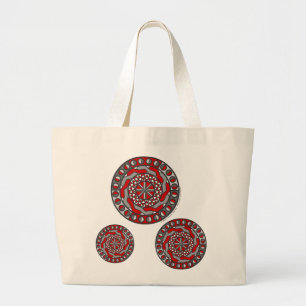 Rote Maschinen-Tasche Jumbo Stoffbeutel