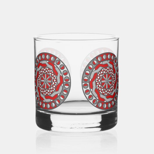 Rote Maschinen Whiskyglas (Vorderseite)