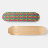 rote Masken auf der grünen Skateboard (Horizontal)