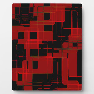 Rote Matrix-Camouflage (AOM-Design) Fotoplatte