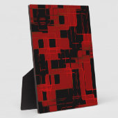 Rote Matrix-Camouflage (AOM-Design) Fotoplatte (Seite)