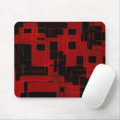 Rote Matrix-Camouflage (AOM-Design) Mousepad (Mit Mouse)