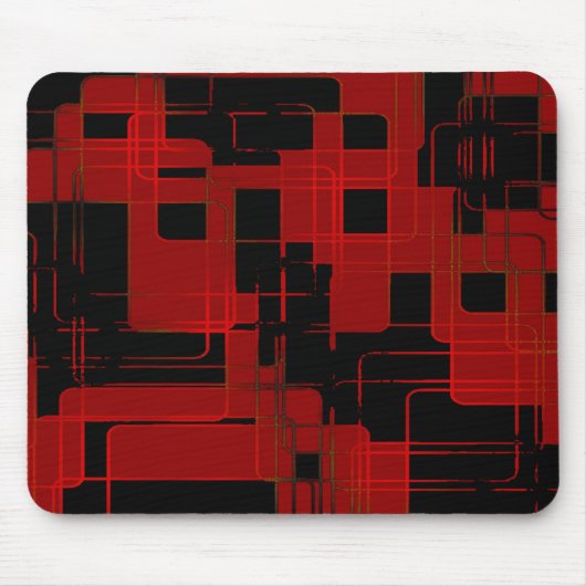 Rote Matrix-Camouflage (AOM-Design) Mousepad (Vorne)
