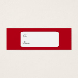 Rote maurische islamische Geschenkmarke