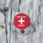 Rote Medizin innerhalb der Hilfe-Symbol-Medikation Button (Beispiel)