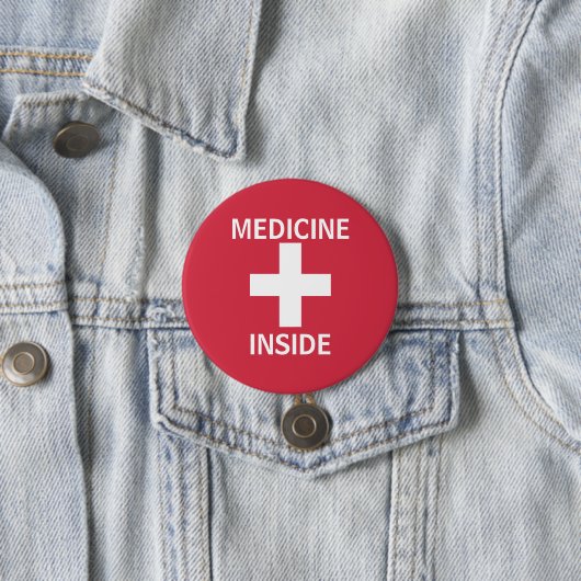 Rote Medizin innerhalb der Hilfe-Symbol-Medikation Button (Beispiel)